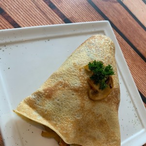 crepe de vegetales estilo mexicano