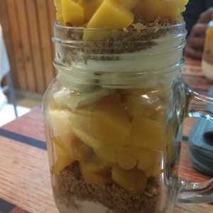 parfait de frutos amarillos