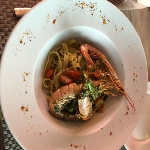 pasta de langostinos