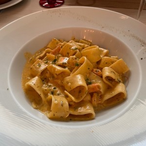 pasta con langostinos