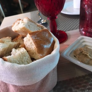 berenjena rostizada con pan