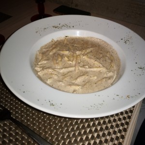Fusilli en salsa Tartufo