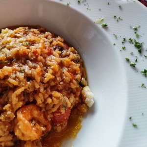 risotto de langostinos