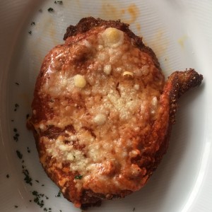 milanesa de pollo gratinada.
