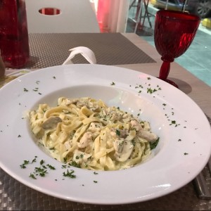 pasta de pollo