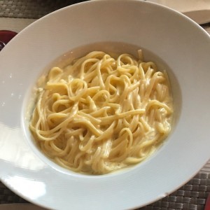 pasta en salsa blanca