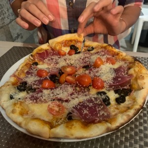 pizza spuntino sin rucula