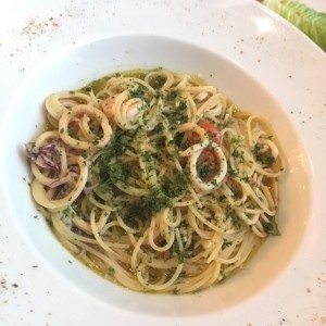 Pasta con mariscos