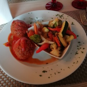 albondigas con vegetales