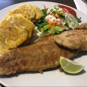 Corvina a la plancha