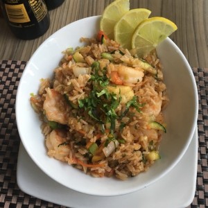 Arroz Thai con Langostinos