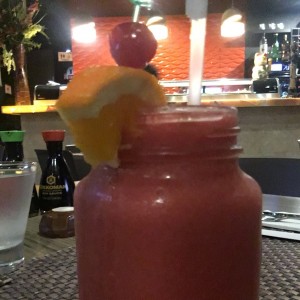 licuado de fresa