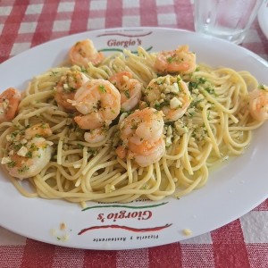 Spaghetti - Spaghetti con camarones al oleo