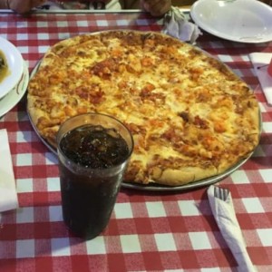 Pizza de camarones