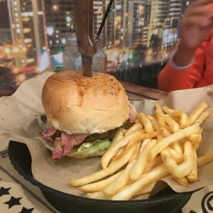 Full bacon burger