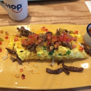 big steak omelette