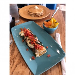 Pancakes y Omelette de espinacas