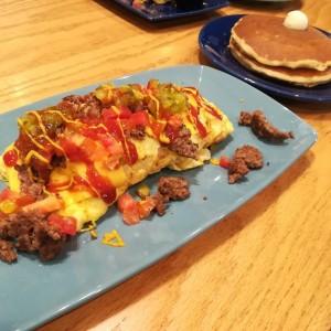 burger omelette