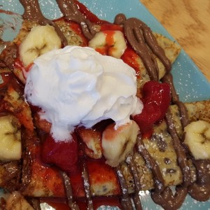 Banana Hazelnut Crepes 