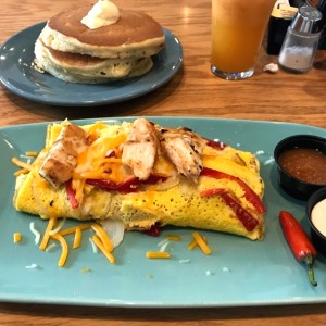 Chicken Fajita Omelette