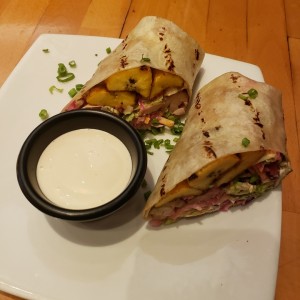 wrap chicken teriyaki