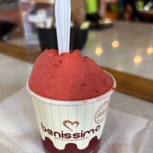 Helado de fresa
