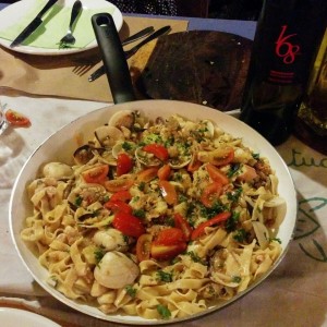 Pasta con mariscos