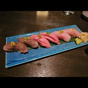 NIGIRI +SASHIMI - CHU- TORO+ Hamachi y Vagyu