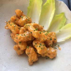 Gambas en tempura