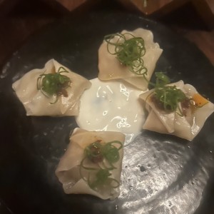 Dumplings de camarones 