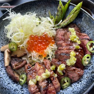 WAGYU DONBURI IKURA, SHIITAKE, KIZAMI WASABI | 22