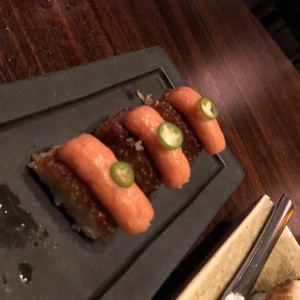 spicy salmon tuna crispy rice