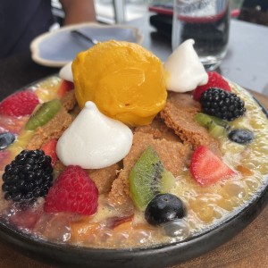 frutas chocolate blanco