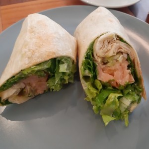 smoke salmon wrap