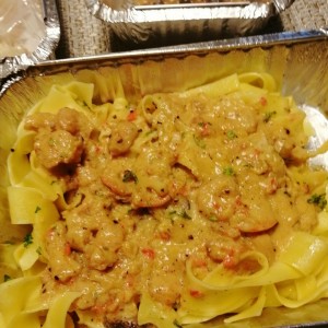 Fettucini con mariscos