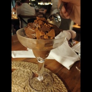 mouse de chocolate