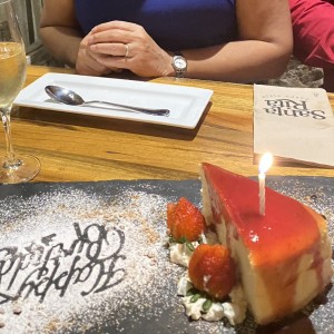 Cheese cake de cortesia