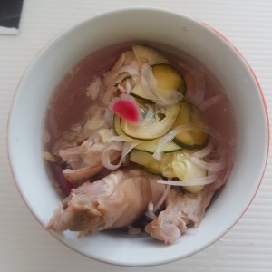 Saus de patita de puerco con Rabito