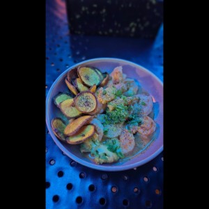 Camarones con Coco y Curry rojo