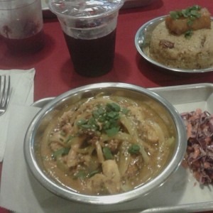 pulpo con leche de COCO