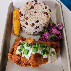 Filete de Dorado y arroz con coco