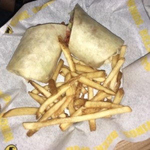 wrap de carne.