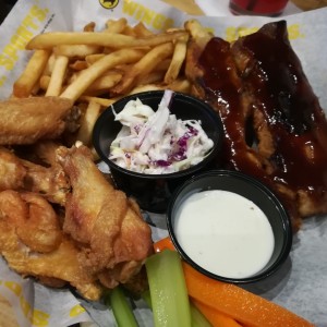 media costillas y wings