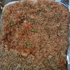 arroz con camarones