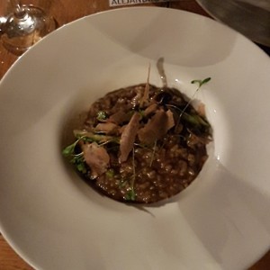 Risotto trufado de hongos
