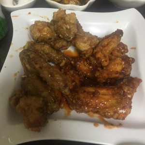 pollo frito picante con miel