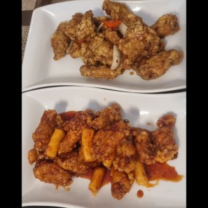Pollo frito, Meun Dak y Kanjang