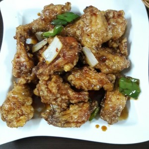 Alitas en salsa de miel