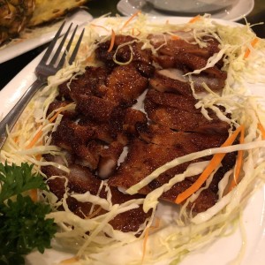 Puerco asado en salsa de miel