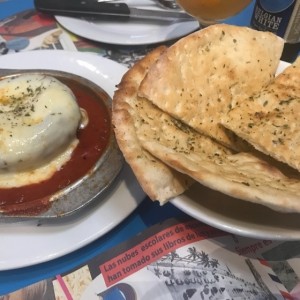 portobello con queso fundido